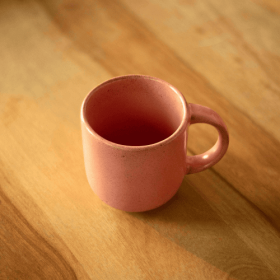Ceramic Peach Coffee Mug