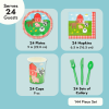 144-Piece Barnyard Birthday Party Supplies Set, Farm Animal Party Decorations With Paper Plates, Dinner Napkins, 9 oz Cups
