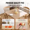 VEVOR Clear Table Cover Protector, 12" x 12"/305 x 305 mm Table Cover, 1.5 mm Thick PVC Plastic Tablecloth