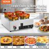 VEVOR Electric Soup Warmer, Four 7.4QT Stainless Steel Round Pot 86~185°F Adjustable Temp