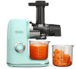 Slow cold juicer press extrusion grinding ancient method extraction pure juice rate 97%
