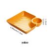 1pc Dumpling Plate With Sauce Dish; Potato; Water; Dumplings; Plate With Vinegar; Dinner Plate; Household Creative Square Serving Plate With Vinegar S