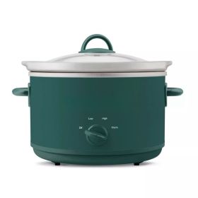 4.5qt Slow Cooker Ponderosa Green (Color: Green)