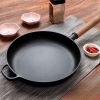 Cast Iron Frying Pan with Wooden Handle(AMZ Shipping)