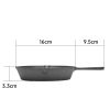 Cast Iron Grill Pan with Handle for Home Use(AMZ Shipping)
